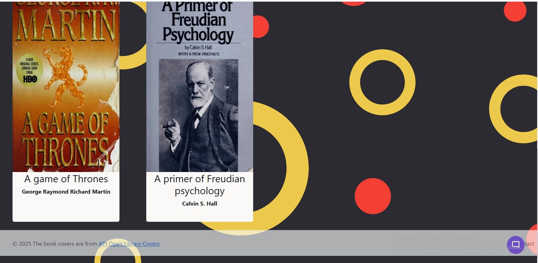 strona główna aplikacji bibliotecznej cz. 2 strona główna aplikacji bibliotecznej w REACT, NodeJS, REST API, JS