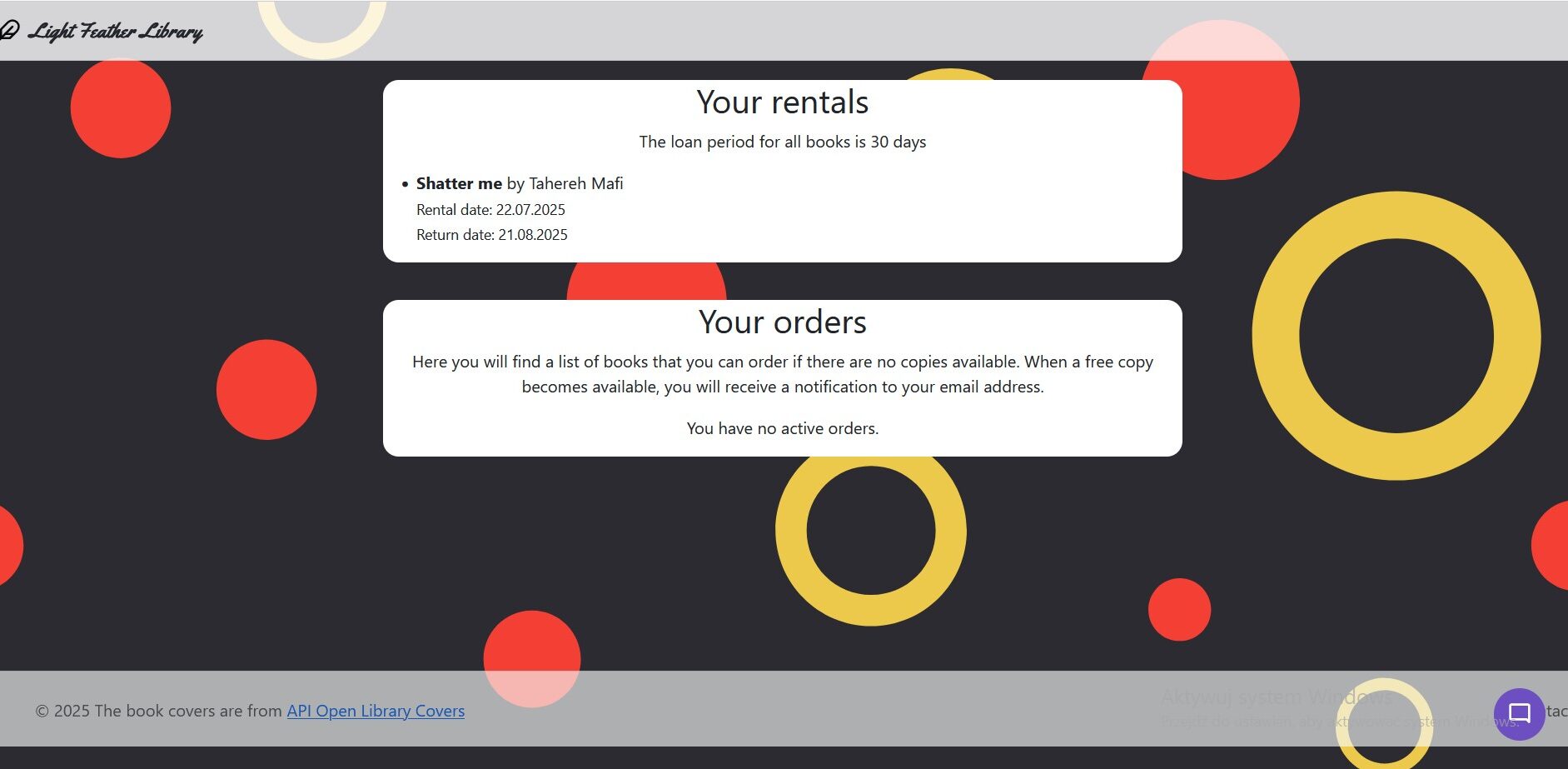 wypożyczenia wypożyczenia w apce bibliotecznej w REST API, NodeJS, JS