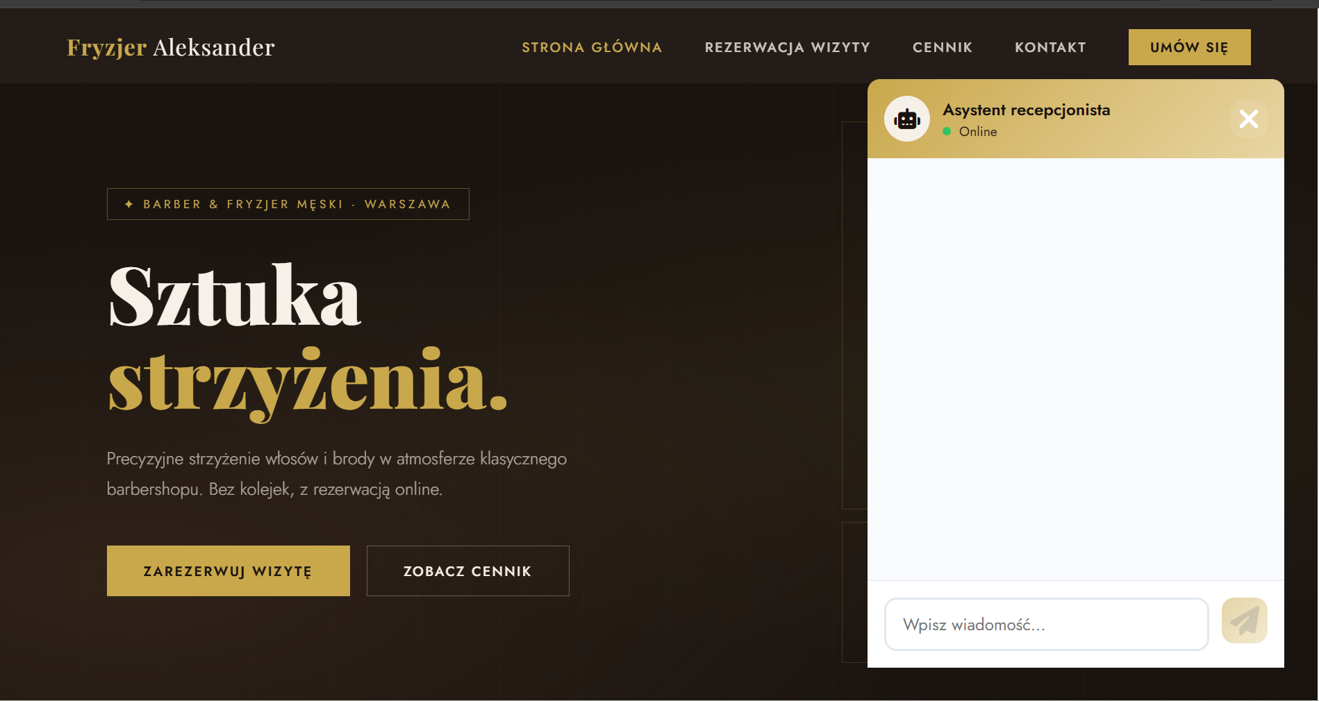 main photo hair salon plus chatbot receptionist